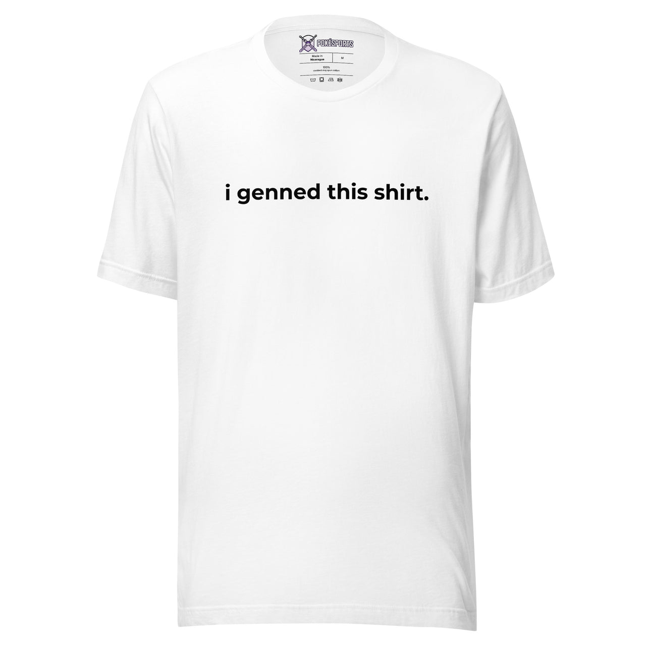 i genned this shirt (dark text)